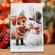 Baby Fox en Snowman