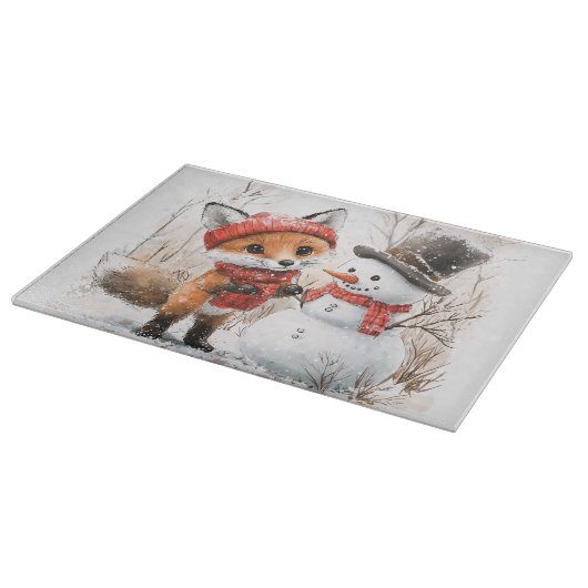 Baby Fox en Snowman Snijplank (Hoek)