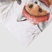 Baby Fox en Snowman Tissuepapier (Detail)