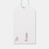 Baby Fox in Bloemen Verjaardagsfeest Cadeaulabel (Achterkant)