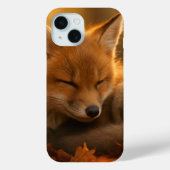 Baby Fox in de herfst bladeren Case-Mate iPhone Case (Achterkant)