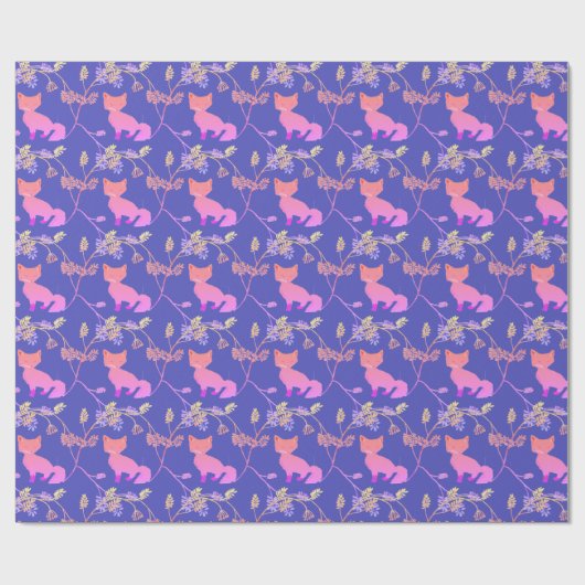 Baby Fox Night Cadeaupapier (Vlak)