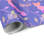 Baby Fox Night Cadeaupapier (Rol Hoek)