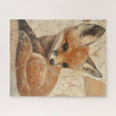 Baby Fox Old World Look Legpuzzel (Horizontaal)