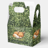 Baby Fox Opvouwbare Favor Geschenkdoos Baby shower Bedankdoosjes (Geopend)