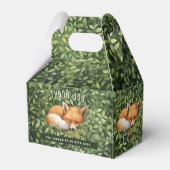 Baby Fox Opvouwbare Favor Geschenkdoos Baby shower Bedankdoosjes (Voorkant Zijde)
