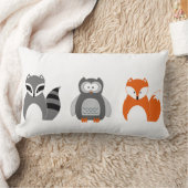 Baby Fox Owl Raccoon Sierkussen Kussen (Deken)