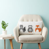 Baby Fox Owl Raccoon Sierkussen Kussen (Stoel)
