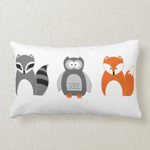 Baby Fox Owl Raccoon Sierkussen Kussen