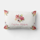 Baby Fox Pink Floral Kussen (Achterkant)