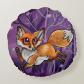 Baby Fox Rond Kussen (Achterkant)