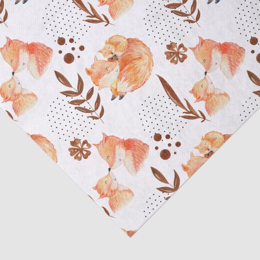 Baby Fox Tissuepapier (Detail)