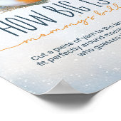 Baby Fox Winter hoe groot is mama's buik spel Poster (Hoek)