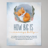 Baby Fox Winter hoe groot is mama's buik spel Poster (Voorkant)