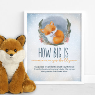 Baby Fox Winter hoe groot is mama's buik spel Poster