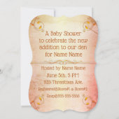  baby Fox Woodland baby shower uitnodiging (Achterkant)