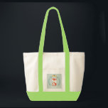 Baby Fox Wreath Persoonlijke Canvas tas - Meisje<br><div class="desc">Een canvas tas met een afbeelding van een baby vos in een schaar,  versierd met bladeren,  bloemen en een eikel.  Pas de naam aan.  De achtergrond is lichtblauw quatrefoliepatroon.</div>