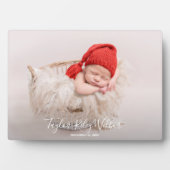 Baby Frameless Photo Tabletop Easel Terug Fotoplaat (voorkant)