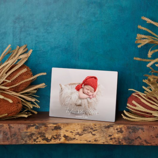 Baby Frameless Photo Tabletop Easel Terug Fotoplaat (Zijkant)