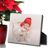 Baby Frameless Photo Tabletop Easel Terug Fotoplaat