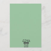 Baby Frankenstein Baby shower Game Notitiekaartje (Achterkant)