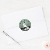 Baby Frankenstein Ronde Sticker (Envelop)