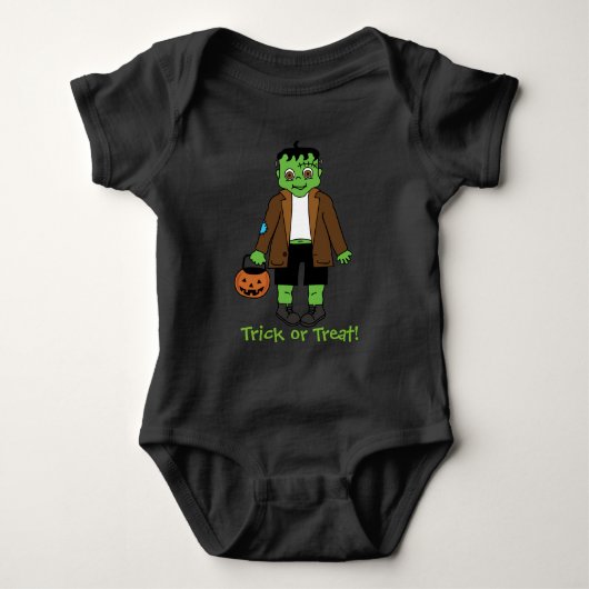 Baby Frankenstein - trick or treat Romper (Voorkant)