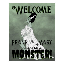 Baby Frankenstein Welkom Perfect Poster