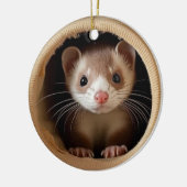 Baby fret gezicht - Schattigee fretten Ornament (Links)