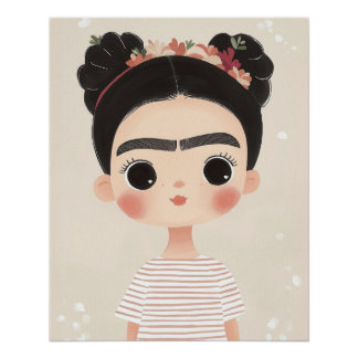 Baby Frida Muurkunst, Kinderkamer Speelkamer Kinde Perfect Poster