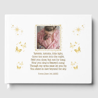 Baby Funeral Memorial gepersonaliseerd gastenboek