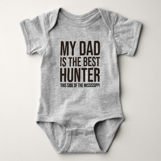 Baby Funny Hunting Jersey Bodysuit Shirt door pa (Voorkant)