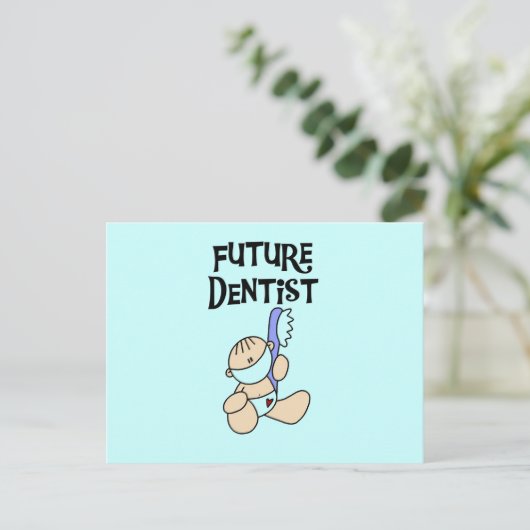 Baby Future Dentist T-shirts en cadeaus Briefkaart (Staand voorkant)