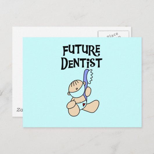 Baby Future Dentist T-shirts en cadeaus Briefkaart (Voorkant / Achterkant)