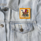  Baby-game-kaart Vierkante Button 5,1 Cm (In situ)
