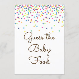 Baby Game Sign Size 5x7" Kaart