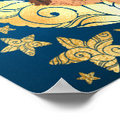 Baby Ganesha met maan en sterren Poster (Hoek)