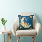 Baby Ganesha sleeping amongst the moon and stars Kussen (Stoel)