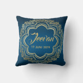 Baby Ganesha sleeping amongst the moon and stars Kussen (Achterkant)