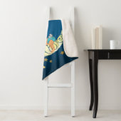 Baby Ganesha with moon and stars Sherpa Deken (In situ)