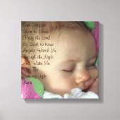 Baby Gebed Canvas Afdruk (Voorkant)