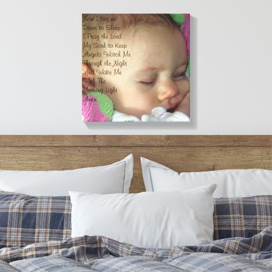 Baby Gebed Canvas Afdruk (Insitu (Slaapkamer))