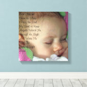 Baby Gebed Canvas Afdruk (Insitu (Houten vloer))