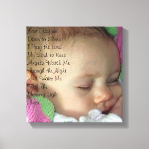 Baby Gebed Canvas Afdruk