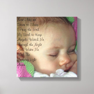 Baby Gebed Canvas Afdruk