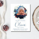 Baby Geboorte Aankondiging Foto Kerstmis<br><div class="desc">Er is geen beter moment om de komst van uw kostbare baby te vieren dan tijdens het betoverende vakantieseizoen. Onze "Welkom in de wereld" Baby Geboorte Aankondiging Foto Kerstvakantie Kaart combineert de warmte van het seizoen met het plezier van het introduceren van uw kleintje aan familie en vrienden. Met een...</div>