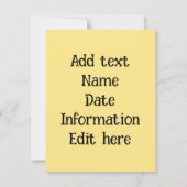 Baby Geboorte aankondigingen, voeg bewerk tekst, Aankondiging (Achterkant)