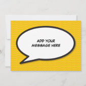 Baby Geboorte Statistieken Comic Book Pop Kunst Aa Kaart (Achterkant)