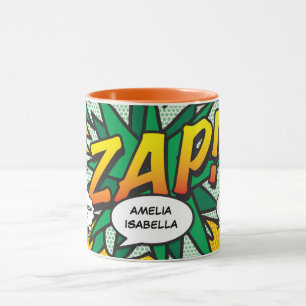 Baby Geboorte Statistieken Stripboek Pop Art Aande Mok