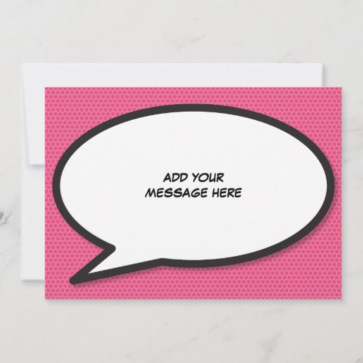 Baby Geboorte Statistieken Stripboek Pop Art Aanko Kaart (Achterkant)